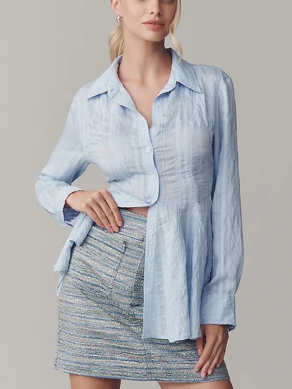 Maeve Waisted Buttondown Tunic